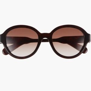 Chloe Brown Round Sunglasses